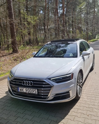 Audi A8 cena 210000 przebieg: 97000, rok produkcji 2019 z Warszawa małe 667